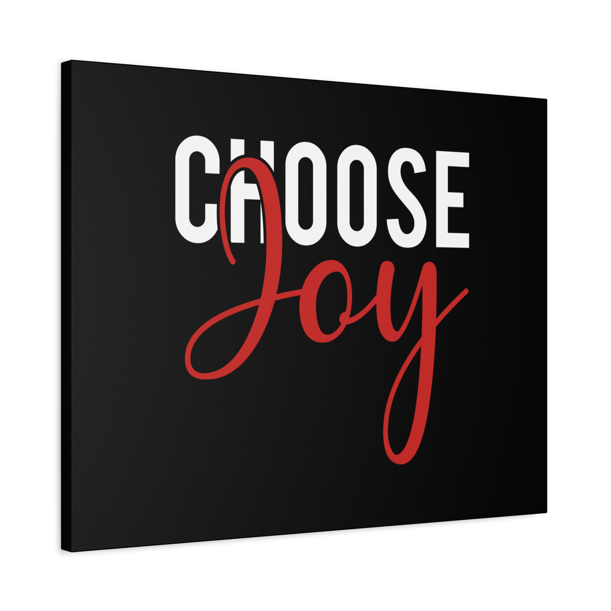 Scripture Canvas Choose Joy Philippians 4:4 Red Christian Wall Art Bible Verse Print Ready to Hang