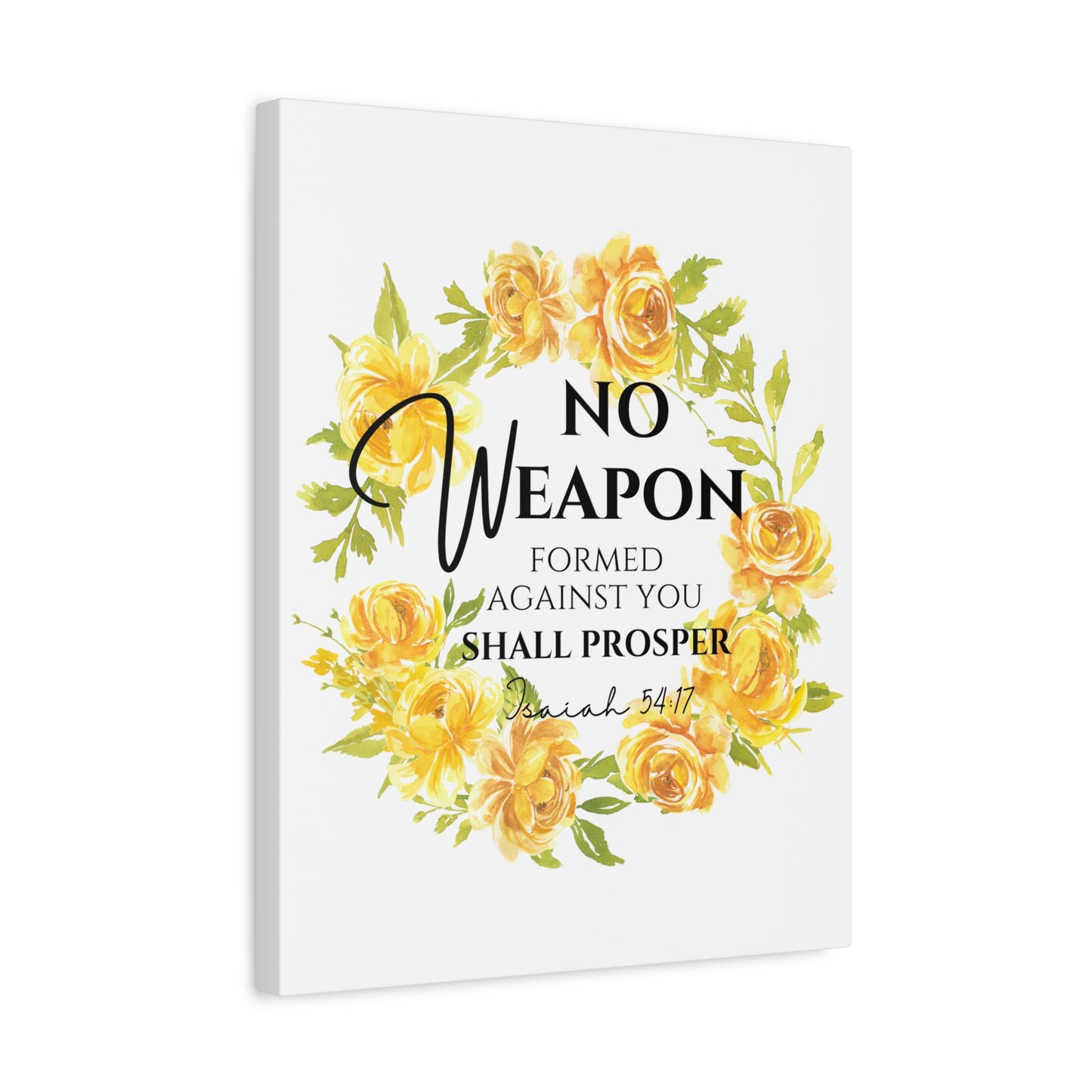Scripture Walls Isaiah 54:17 No Weapon Bible Verse Canvas Christian Wall Art Ready to Hang Unframed