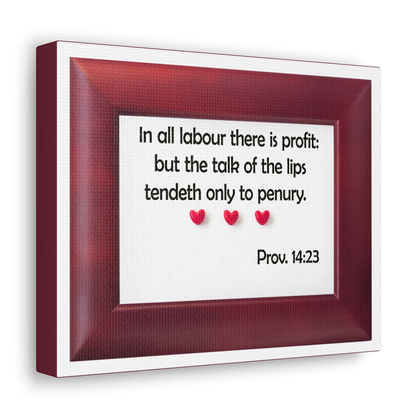 There Is Profit Proverbs 14:23 Bible Verse Canvas Christian Wall Art Bible Verse Print Ready To Hang