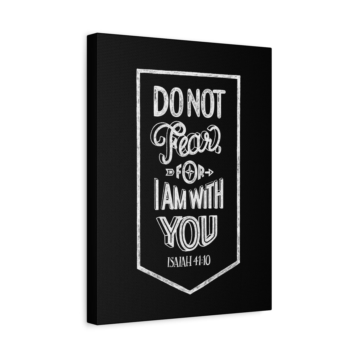 Scripture Canvas I Am With You Isaiah 41:10 Christian Wall Art Bible Verse Print Ready to Hang