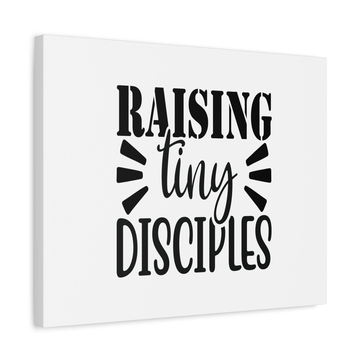 Scripture Canvas Raising Tiny Disciples 2 Timothy 2:2 Christian Wall Art Bible Verse Print Ready to Hang