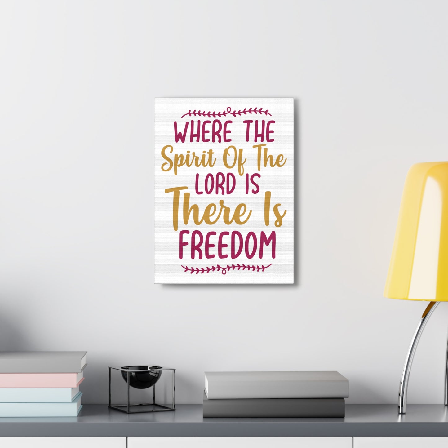 There Is Freedom 2 Corinthians 3:17 Christian Wall Art Print Ready to Hang