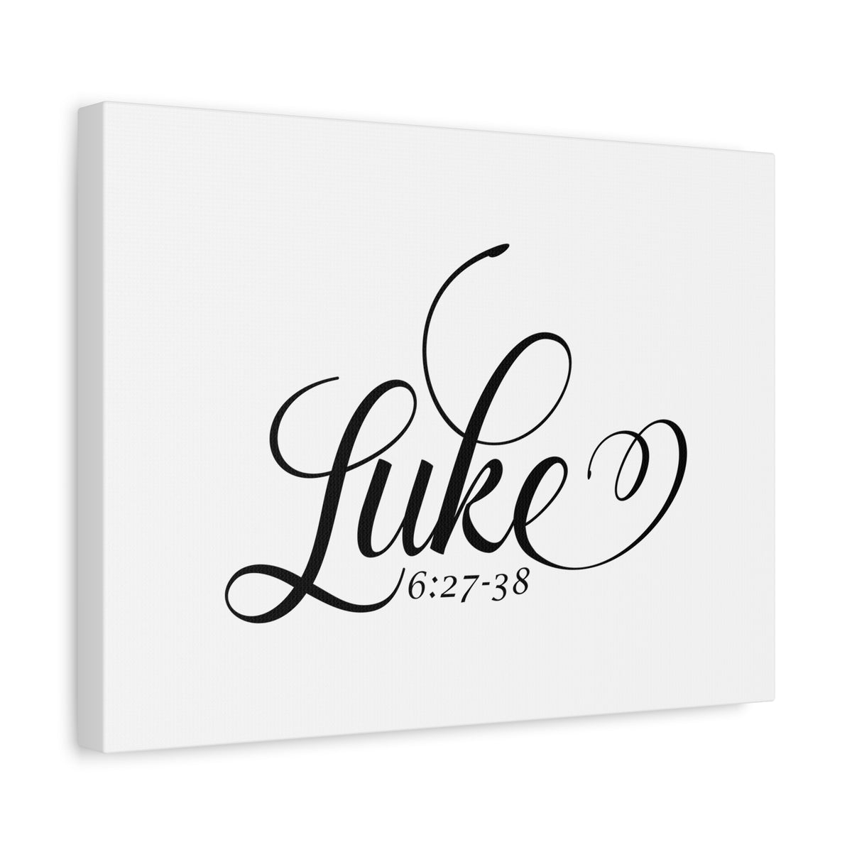 Scripture Canvas Luke 6:27-38 Christian Wall Art Bible Verse Print Ready to Hang