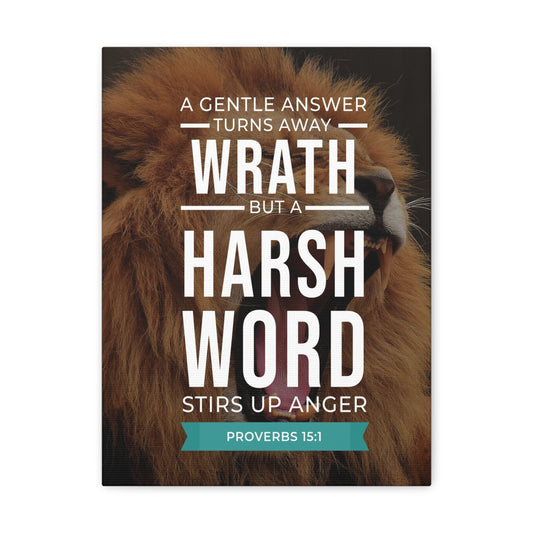 The Tongue of The Wise Proverbs 15:1Ã¢ÂÂ­ Christian Wall Art Bible Verse Print Ready to Hang