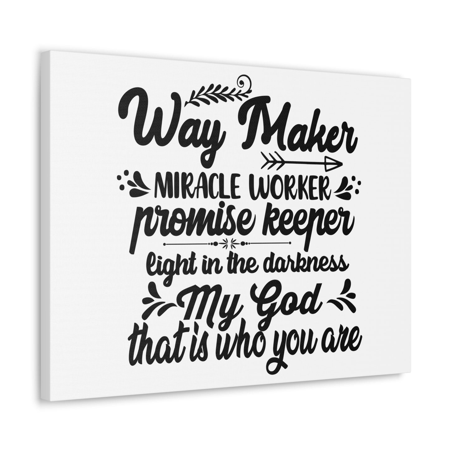 Way Maker, Miracle Worker, Promise Keeper John 16:33 Christian Wall Art Bible Verse Print Ready to Hang