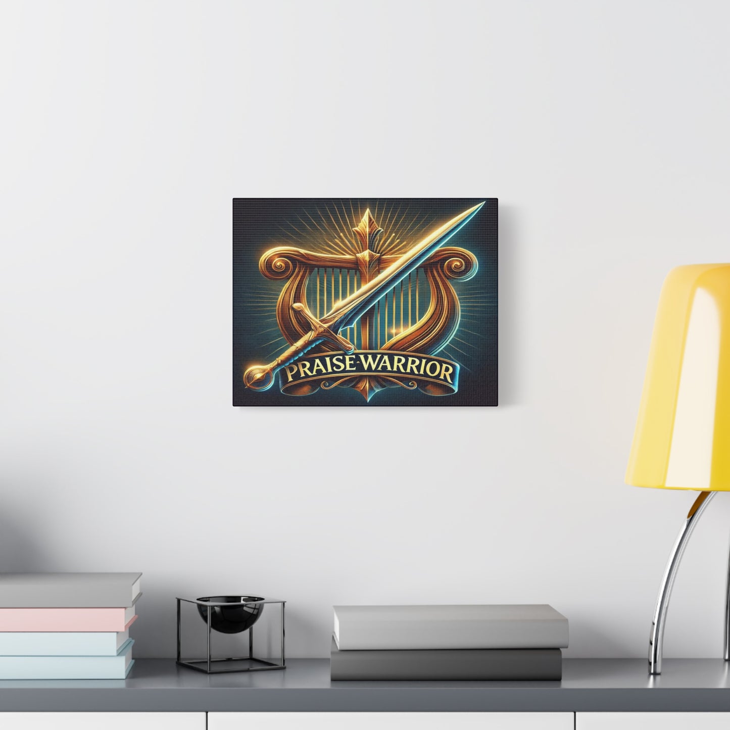 Scripture Walls Praise Warrior Psalm 149 Bible Verse Canvas Christian Wall Art Ready to Hang Unframed