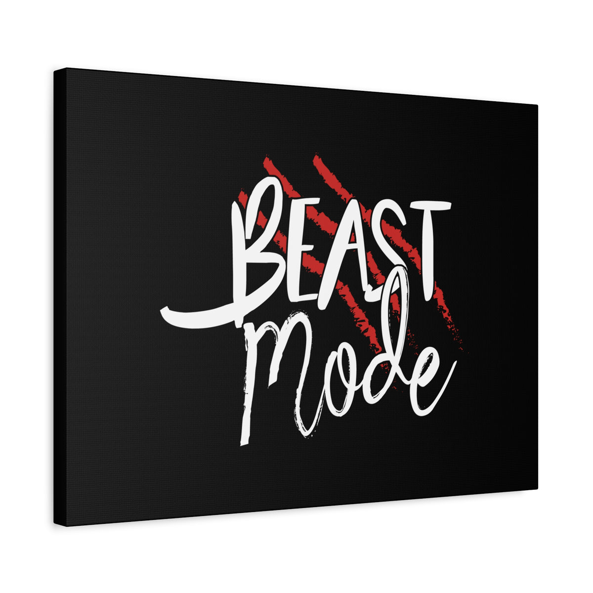 Scripture Canvas Beast Mode Revelation 13:1 Christian Wall Art Bible Verse Print Ready to Hang