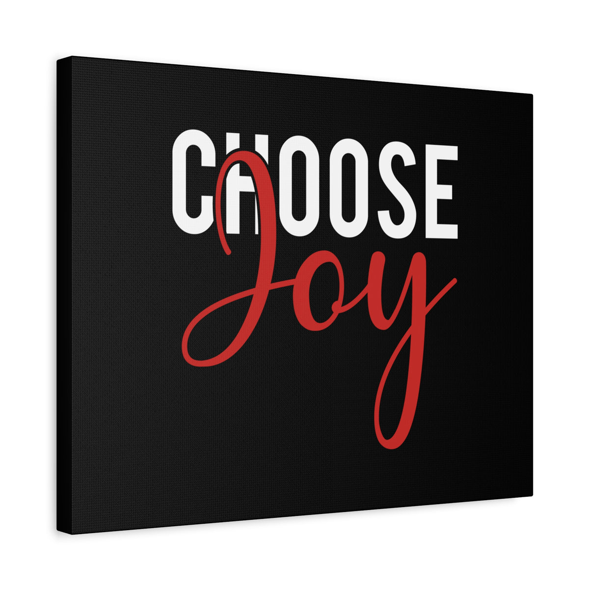 Scripture Canvas Choose Joy Philippians 4:4 Red Christian Wall Art Bible Verse Print Ready to Hang