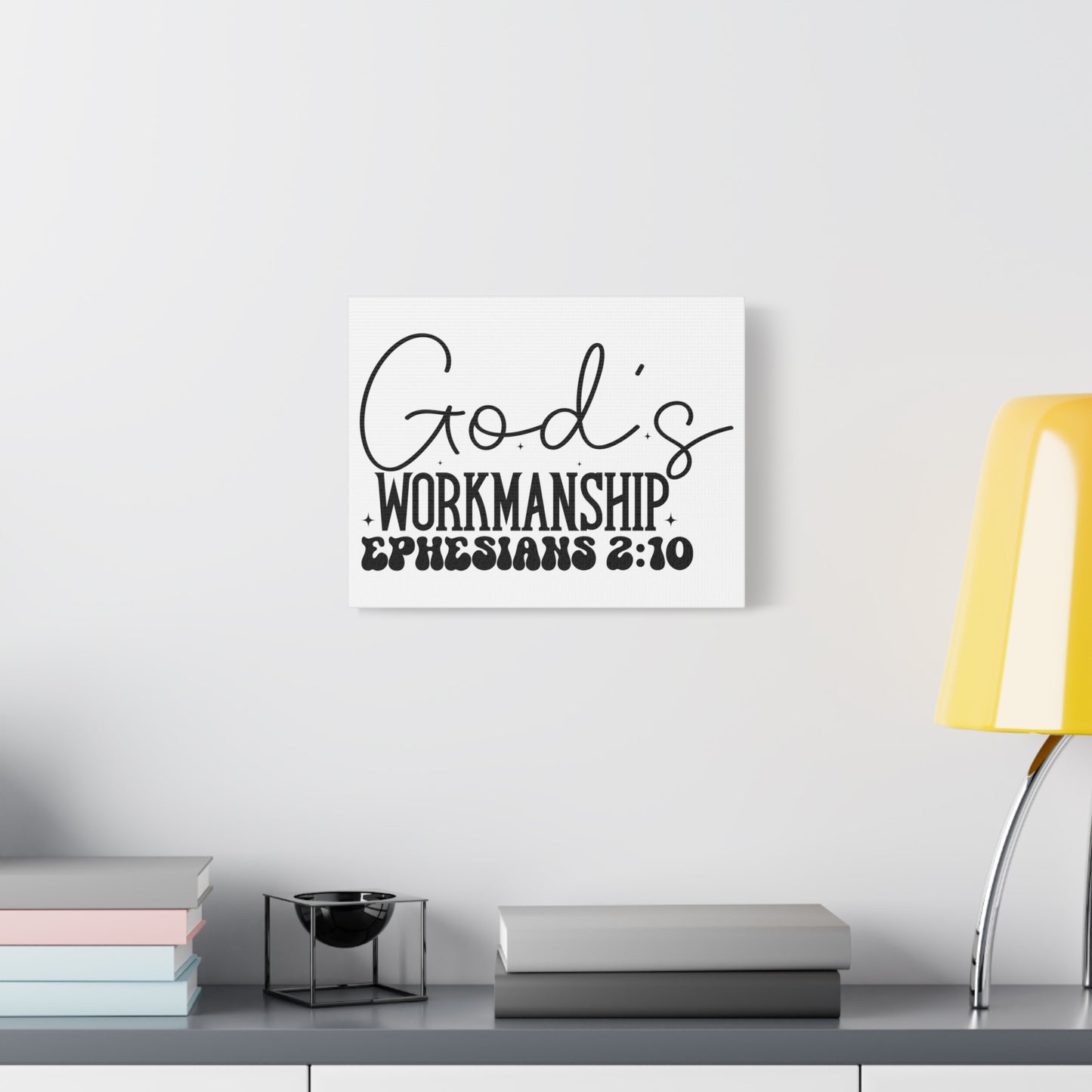 Scripture Walls Ephesians 2:10 I am God's Workmanship Bible Verse Canvas Christian Wall Art Ready to Hang Unframed