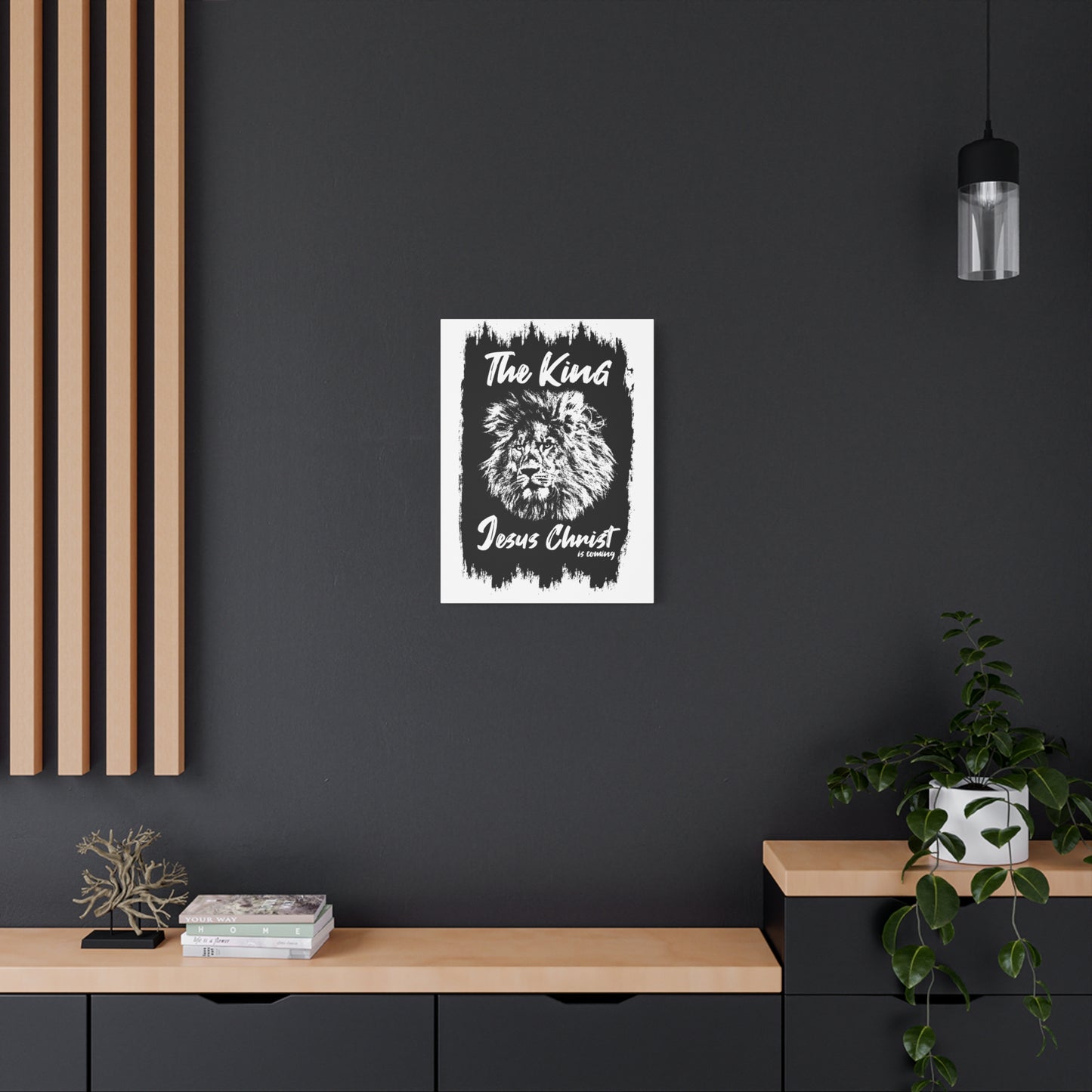 Scripture Walls King Jesus is Coming Bible Verse Canvas Christian Wall Art Ready to Hang Unframed
