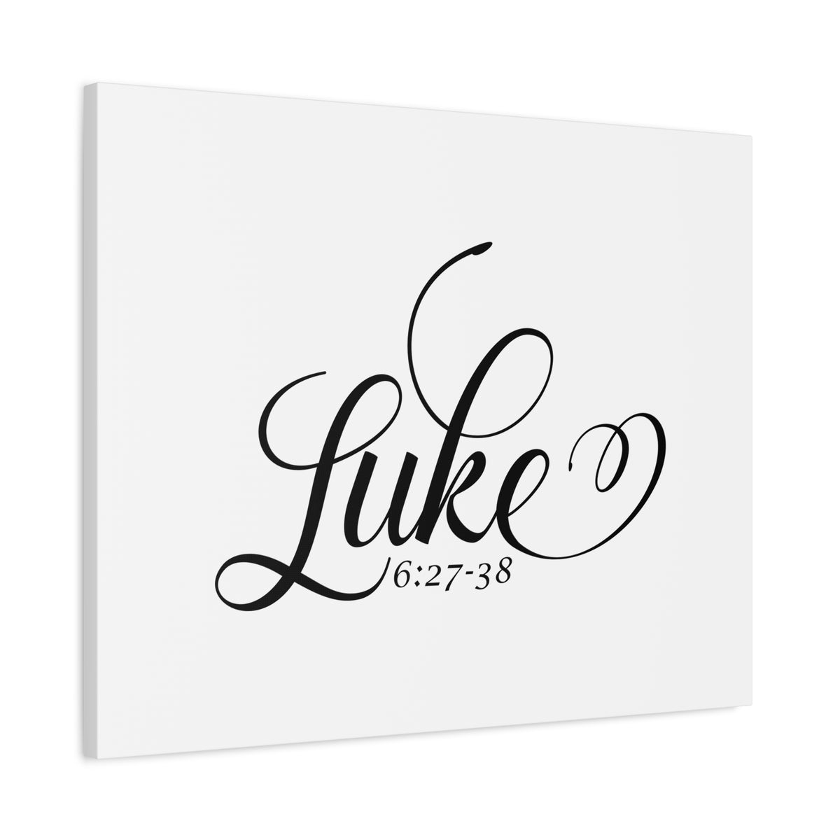 Scripture Canvas Luke 6:27-38 Christian Wall Art Bible Verse Print Ready to Hang