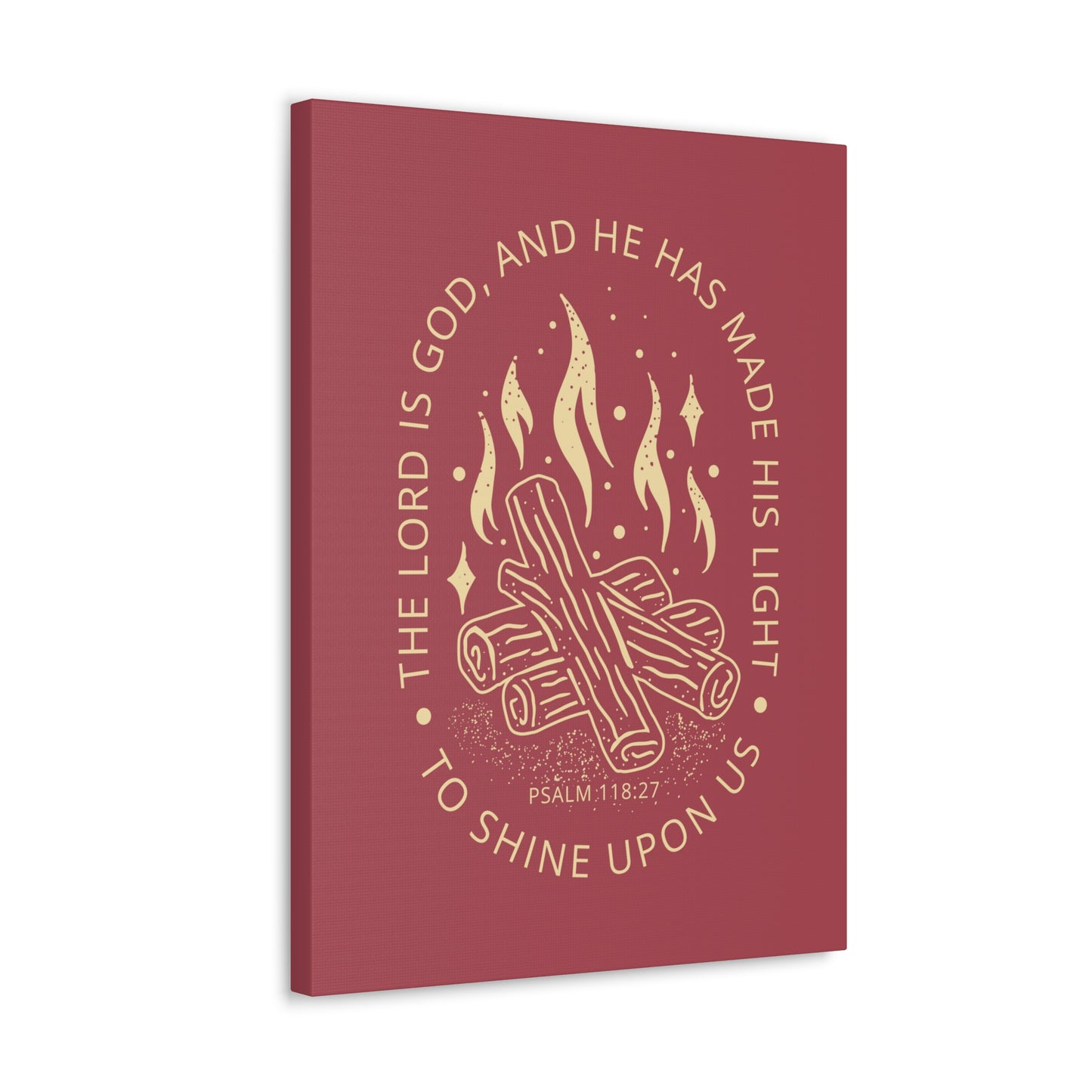 The Lord Is God Psalm 118:27 Christian Wall Art Bible Verse Print Ready To Hang