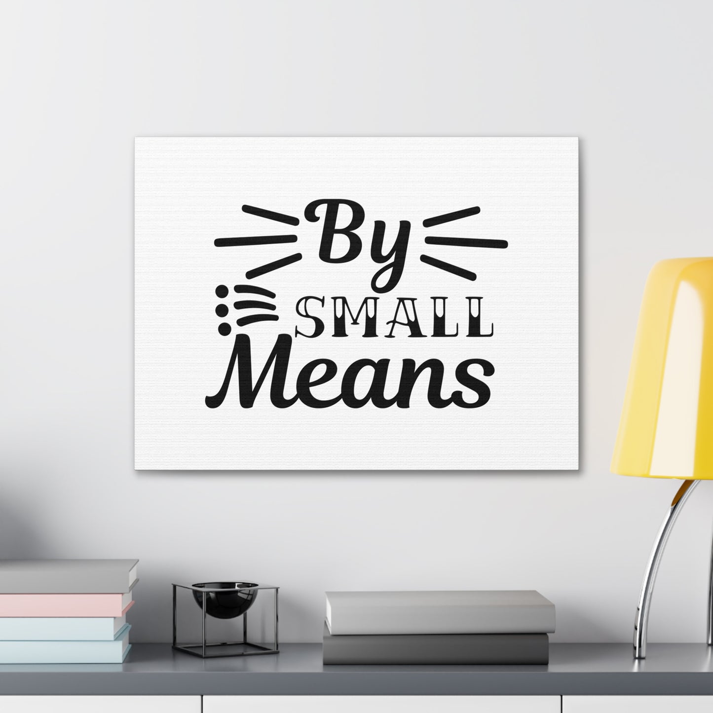 By Small Means Matthew 7:14 Christian Wall Art Bible Verse Print Ready to Hang