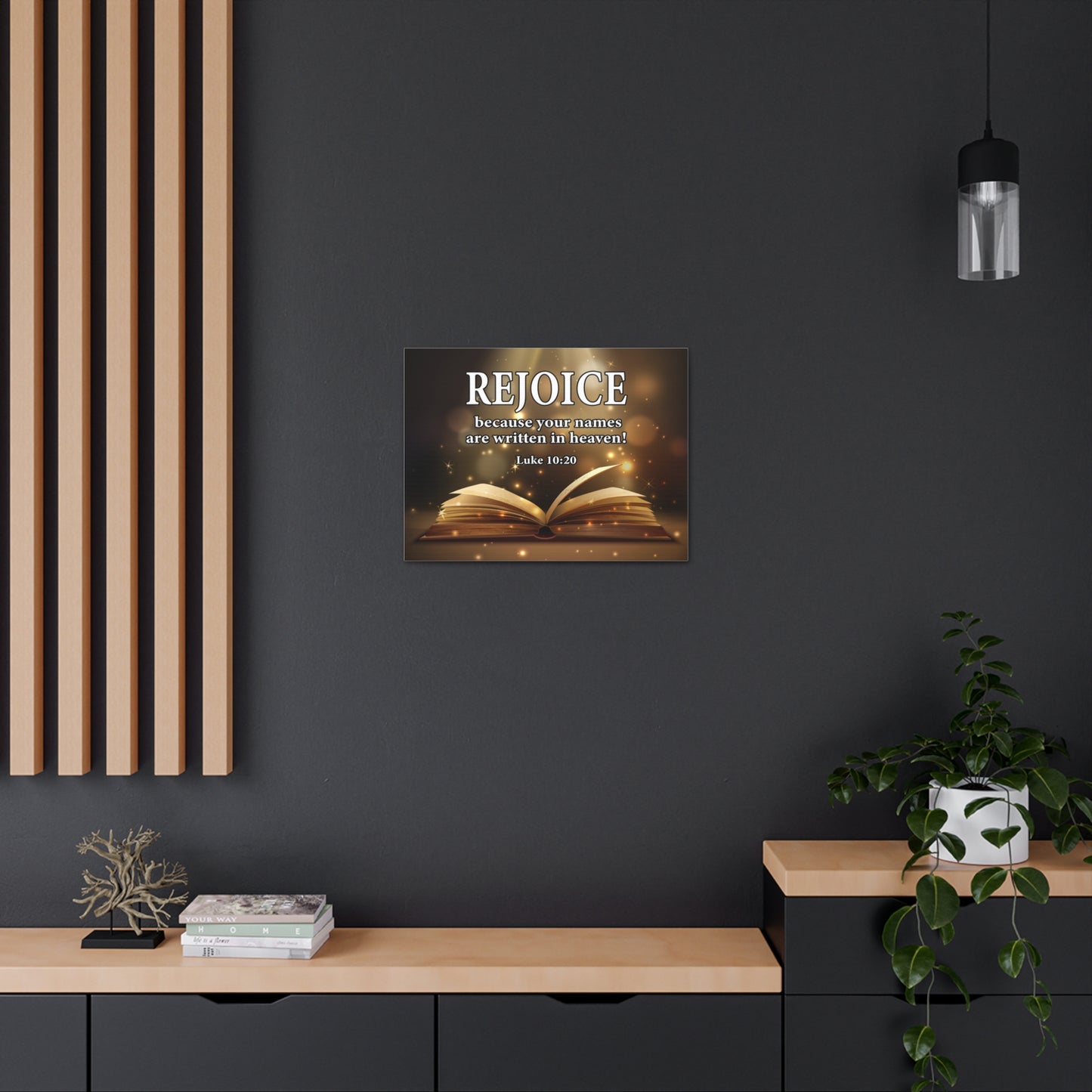 Your Names in Heaven Luke 10:20 Scripture Wall Art Christian Home Decor