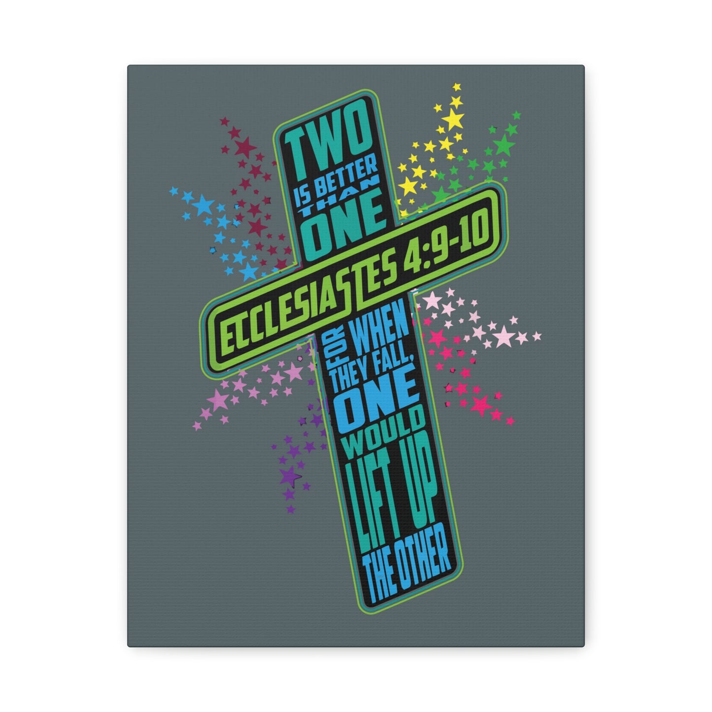 Two Is Better Than One Ecclesiastes 4:9 Bible Verse Canvas Christian Wall Art Ready To Hang