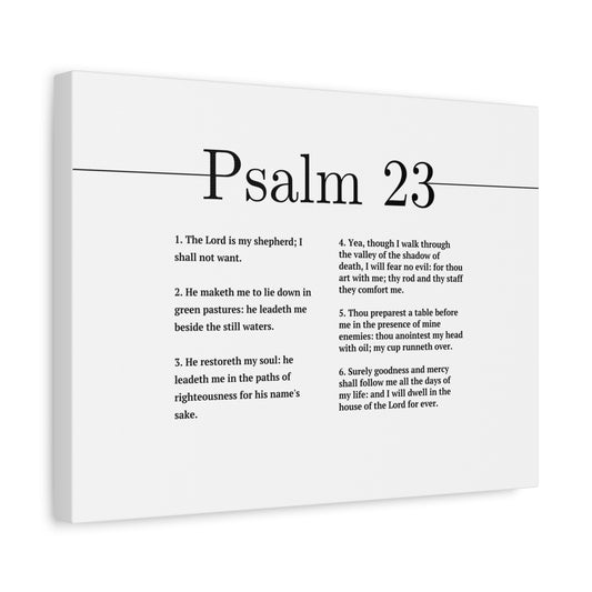 Scripture Walls Surely Goodness And Mercy Psalm 23 White Bible Verse Canvas Christian Wall Art Ready to Hang Unframed