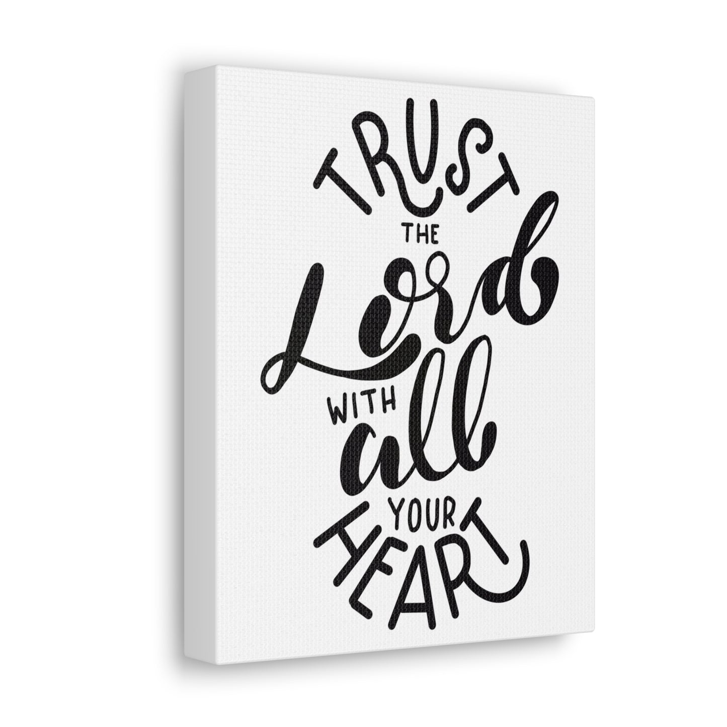 Trust in The Lord With All Your Heart Psalm 118:8 Bible Verse Canvas Christian Wall Art Ready To Hang