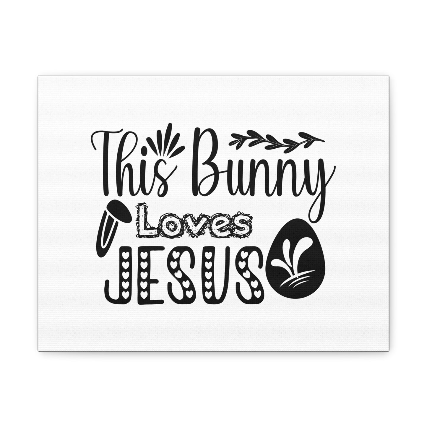 This Bunny Love Jesus John 14:15 Christian Wall Art Bible Verse Print Ready to Hang