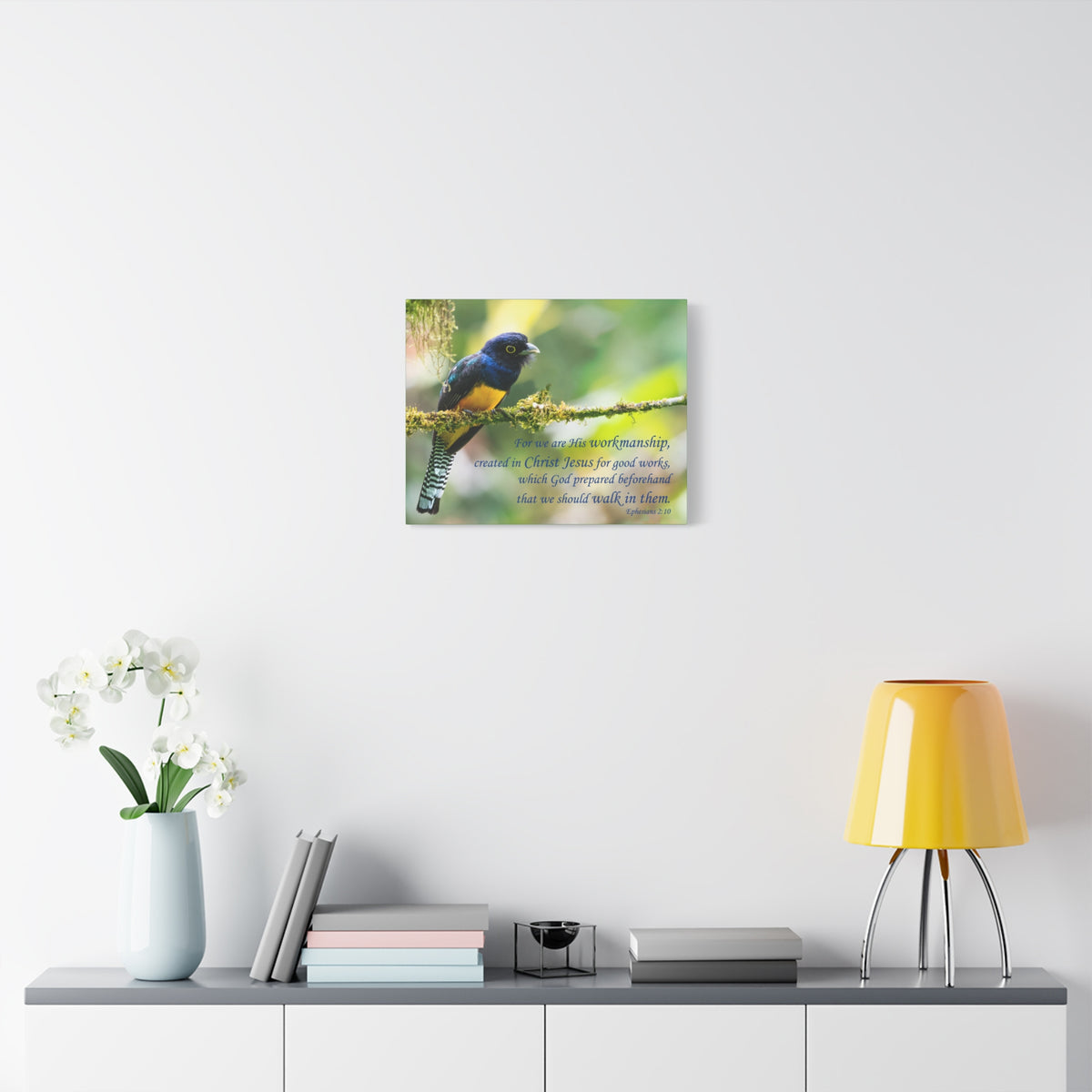 Scripture Canvas For Good Works Ephesians 2:10 Christian Wall Art Bible Verse Print Ready to Hang