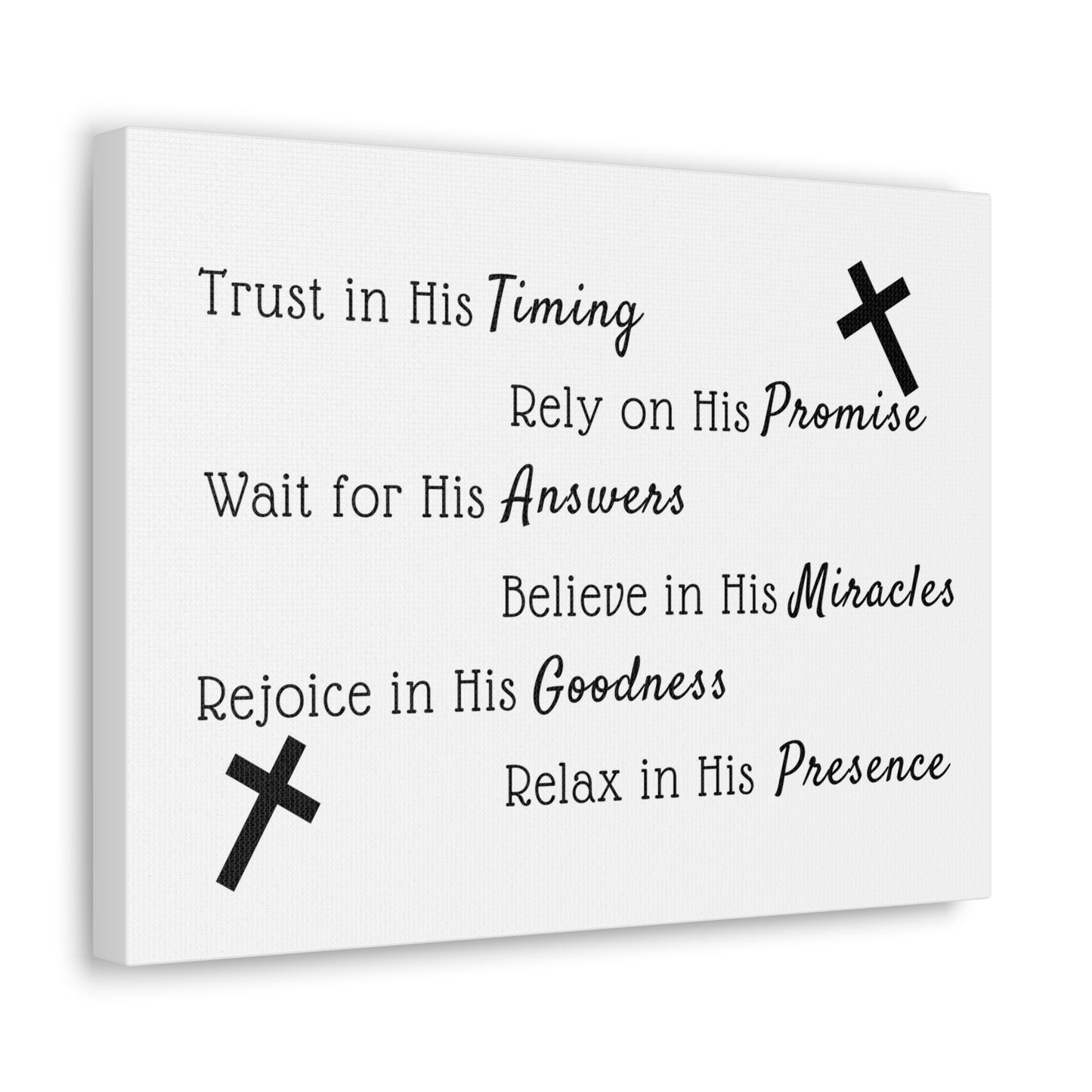 Trust In His Timing JEREMIAH 17:7 Christian Wall Art Bible Verse Print Ready to Hang