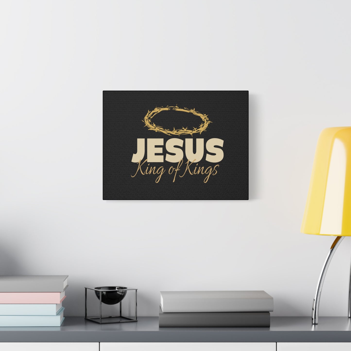 Scripture Walls Jesus King of Kings Bible Verse Canvas Christian Wall Art Ready to Hang Unframed