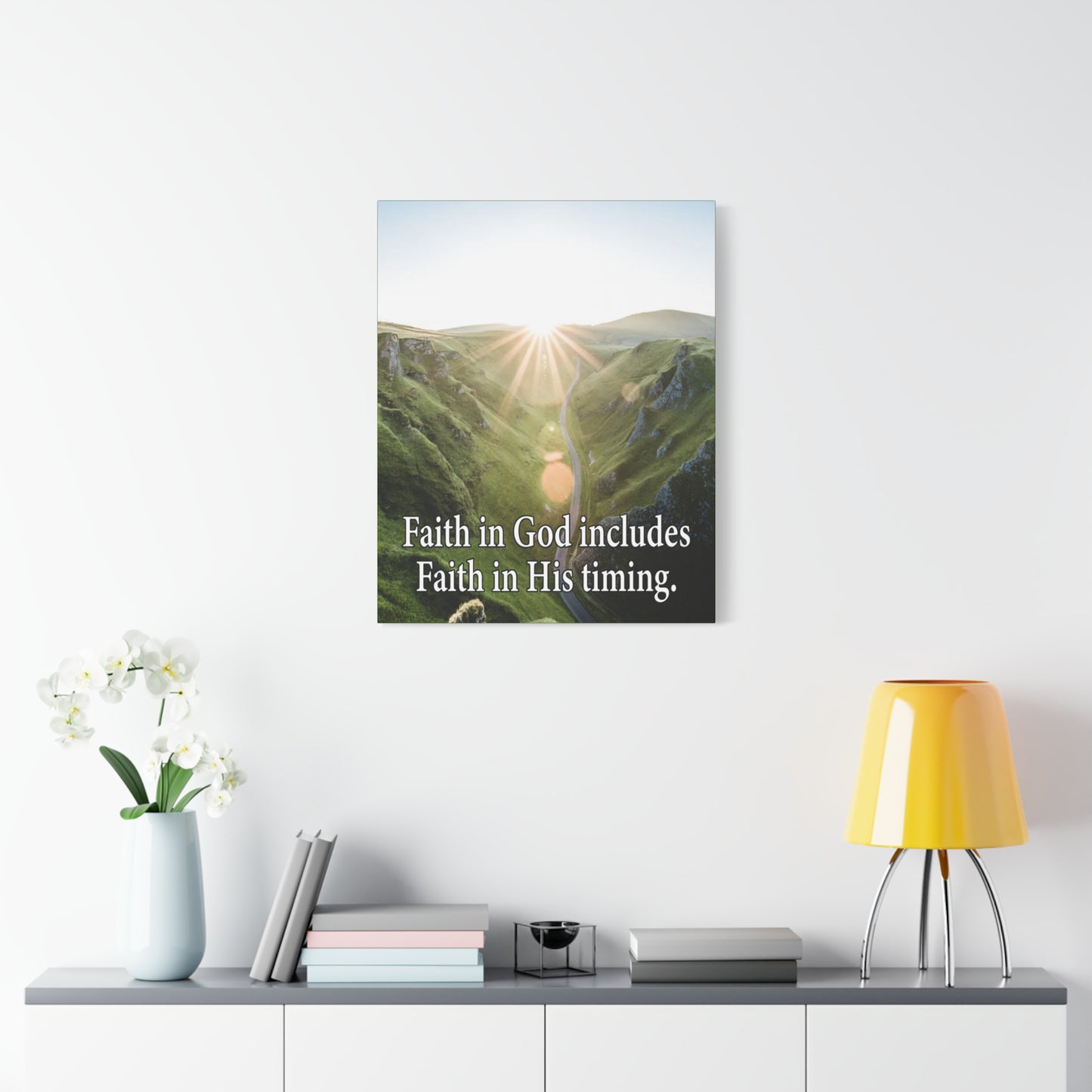 Scripture Walls Faith in God's Timing Psalm 27:14 Christian Wall Decor Scripture Art Ready to Hang