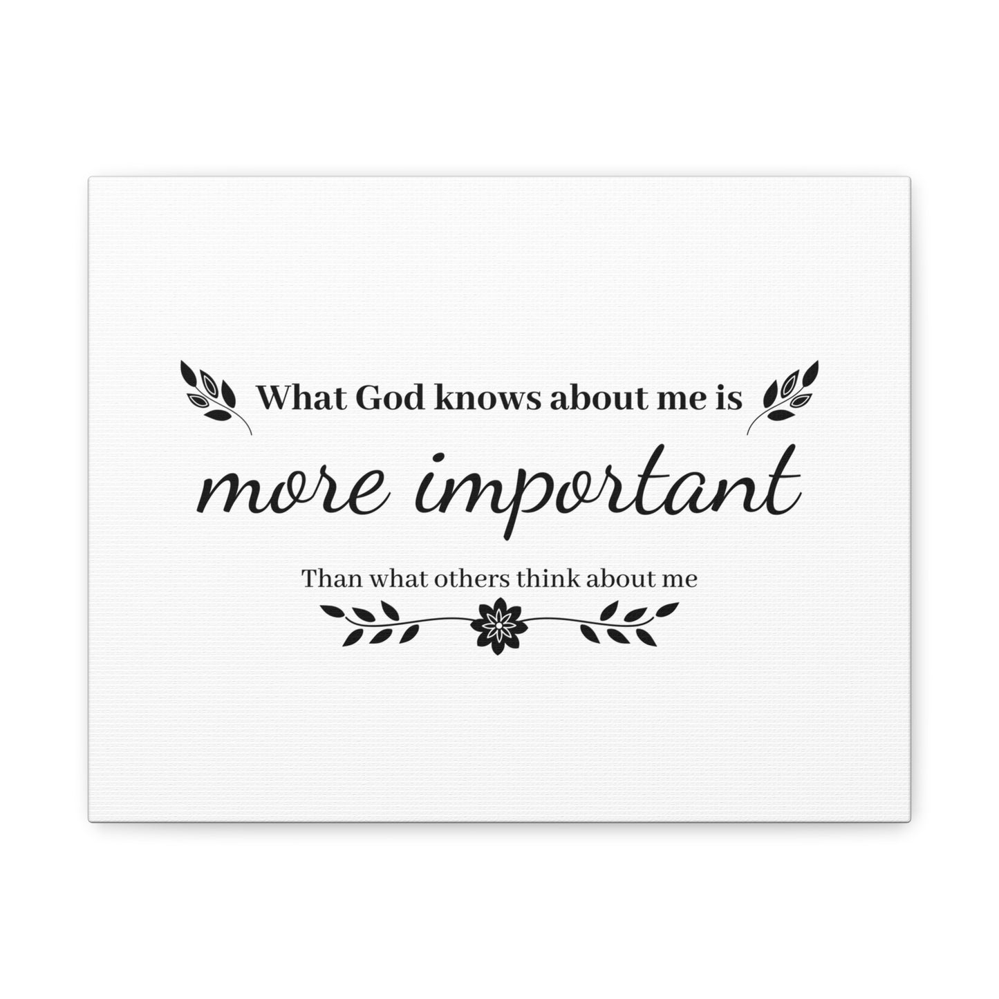 What God Knows About Me Is More Important Jeremiah 29:11 Christian Wall Art Bible Verse Print Ready to Hang