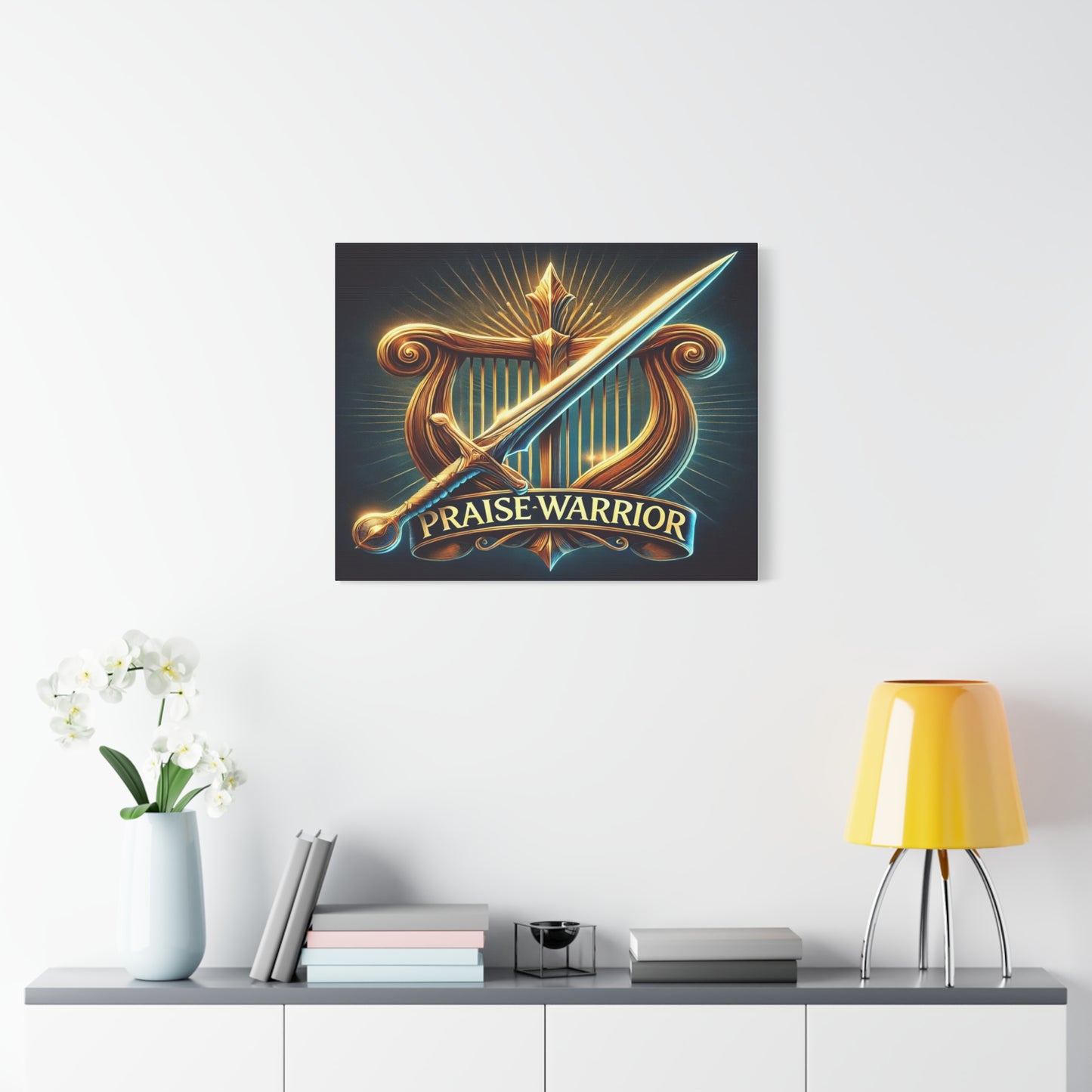 Scripture Walls Praise Warrior Psalm 149 Bible Verse Canvas Christian Wall Art Ready to Hang Unframed