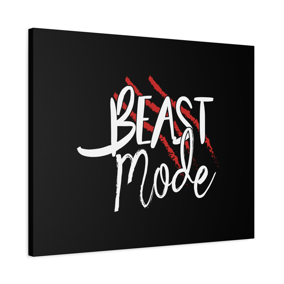 Scripture Canvas Beast Mode Revelation 13:1 Christian Wall Art Bible Verse Print Ready to Hang