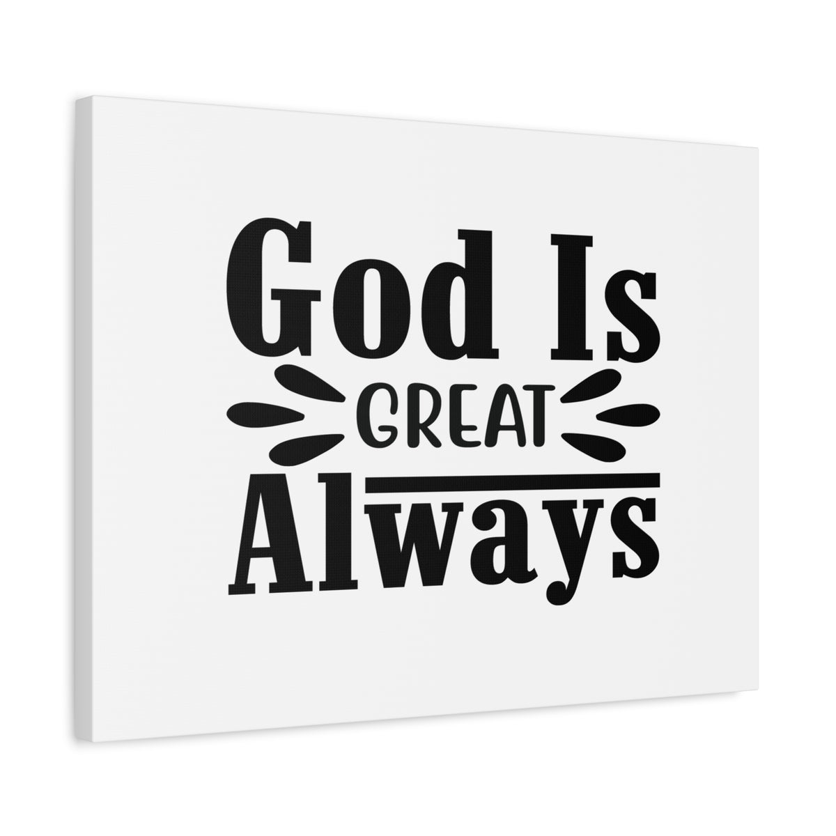 Scripture Canvas God Is Great Job 36:26 Always Christian Wall Art Bible Verse Print Ready to Hang