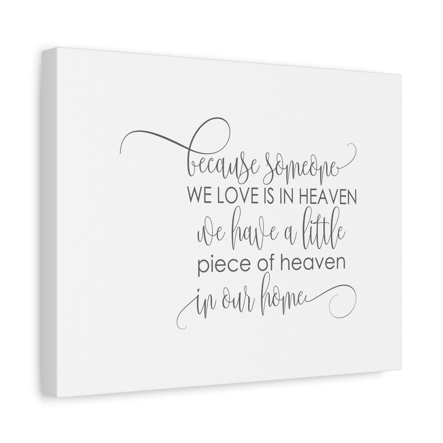 Scripture Canvas Love Is In Heaven PSALM 34:18 Christian Wall Art Bible Verse Print Ready to Hang