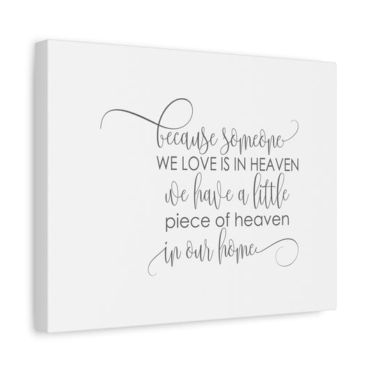 Scripture Canvas Love Is In Heaven PSALM 34:18 Christian Wall Art Bible Verse Print Ready to Hang