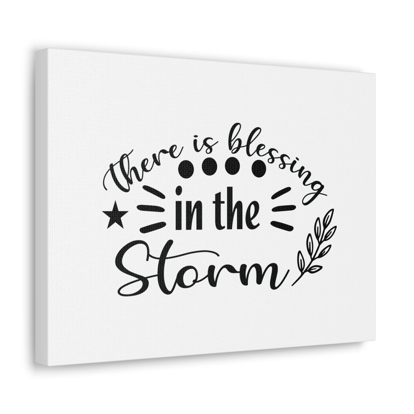 There Is Blessing In The Storm Ephesians 5:20 Christian Wall Art Bible Verse Print Ready to Hang