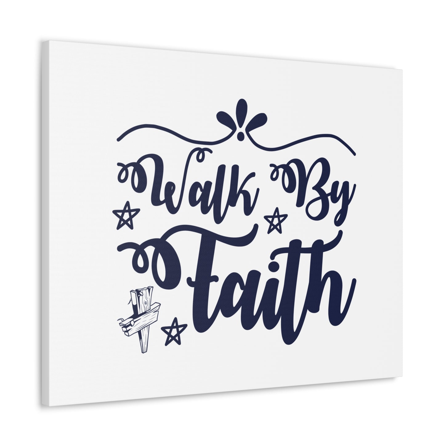 Walk By Faith 2 Corinthians 5:7 Christian Wall Art Bible Verse Print Ready to Hang