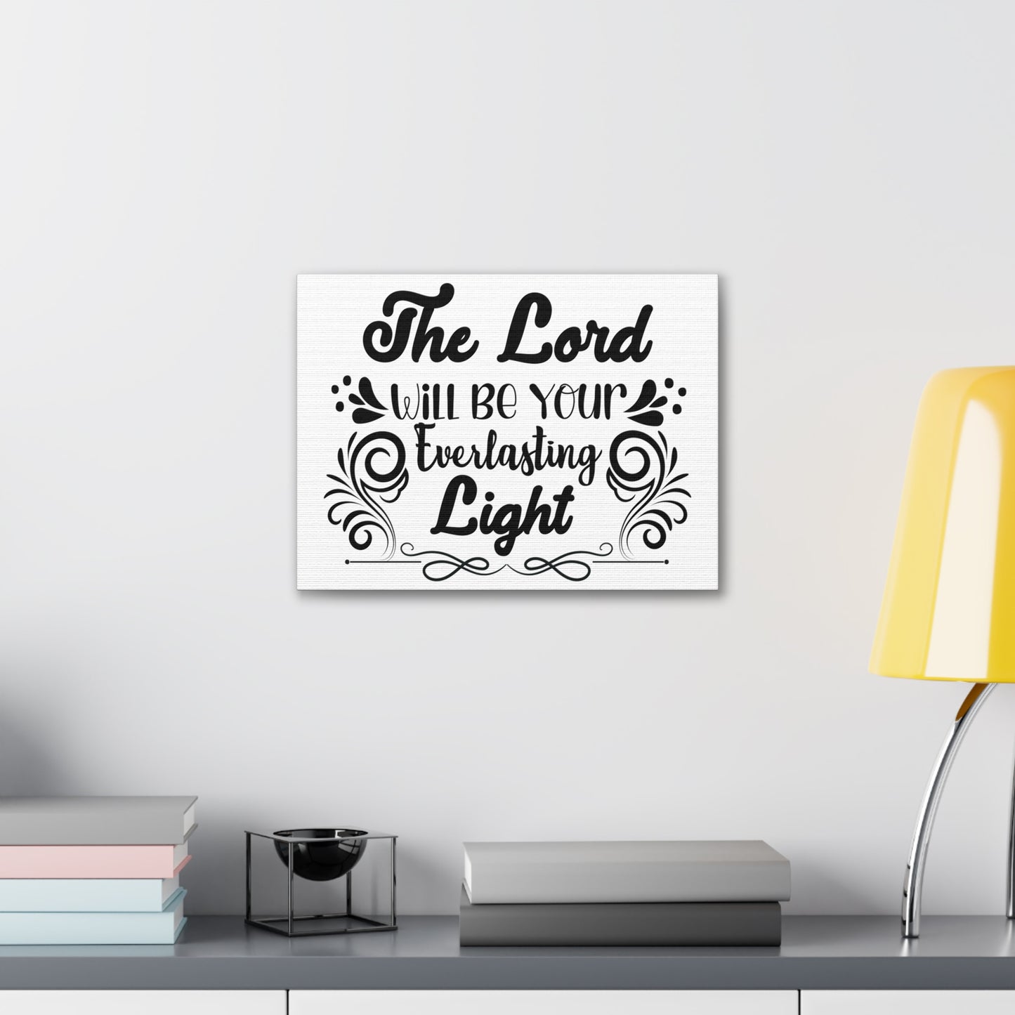 The Lord Will Be Your Everlasting Light Isaiah 60:20 Christian Wall Art Bible Verse Print Ready to Hang