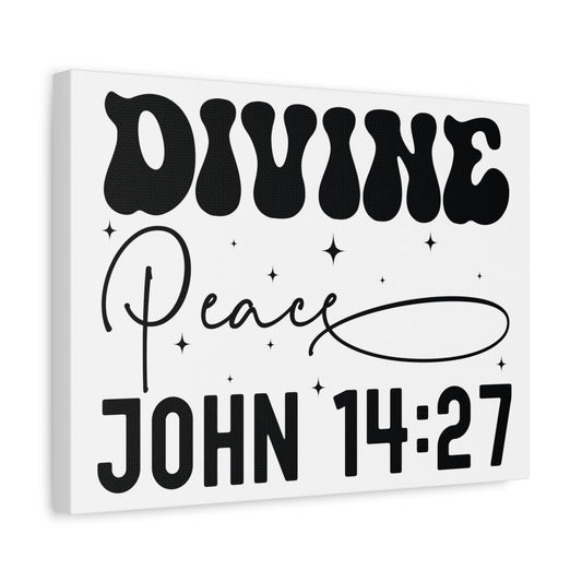 Scripture Walls John 14:27 Divine Peace Bible Verse Canvas Christian Wall Art Ready to Hang Unframed
