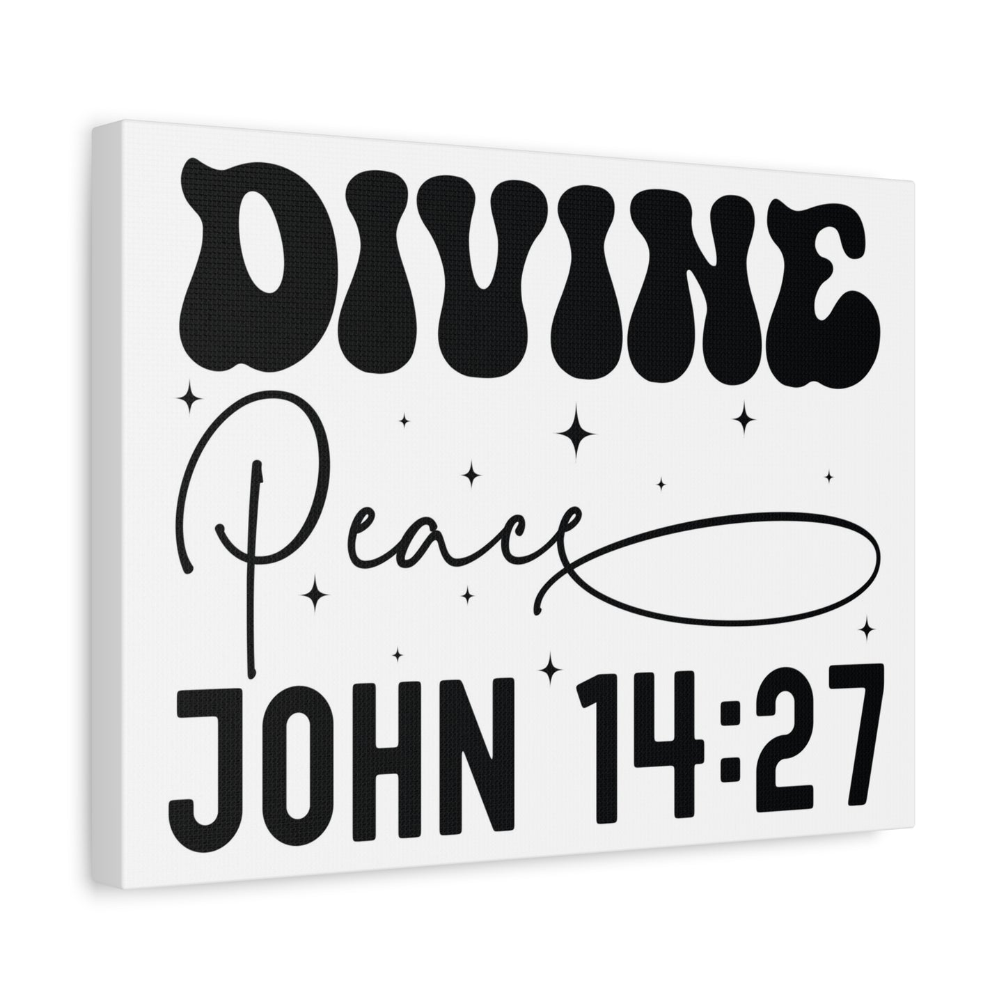 Scripture Walls John 14:27 Divine Peace Bible Verse Canvas Christian Wall Art Ready to Hang Unframed