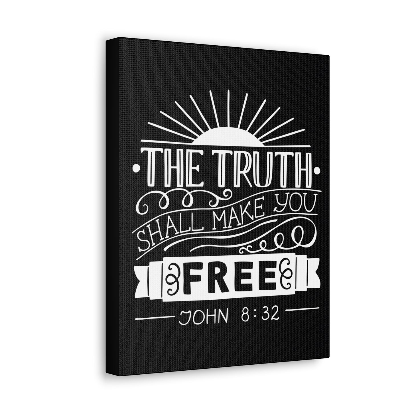 The Truth Shall Make You Free John 8:32 Christian Wall Art Bible Verse Print Ready To Hang