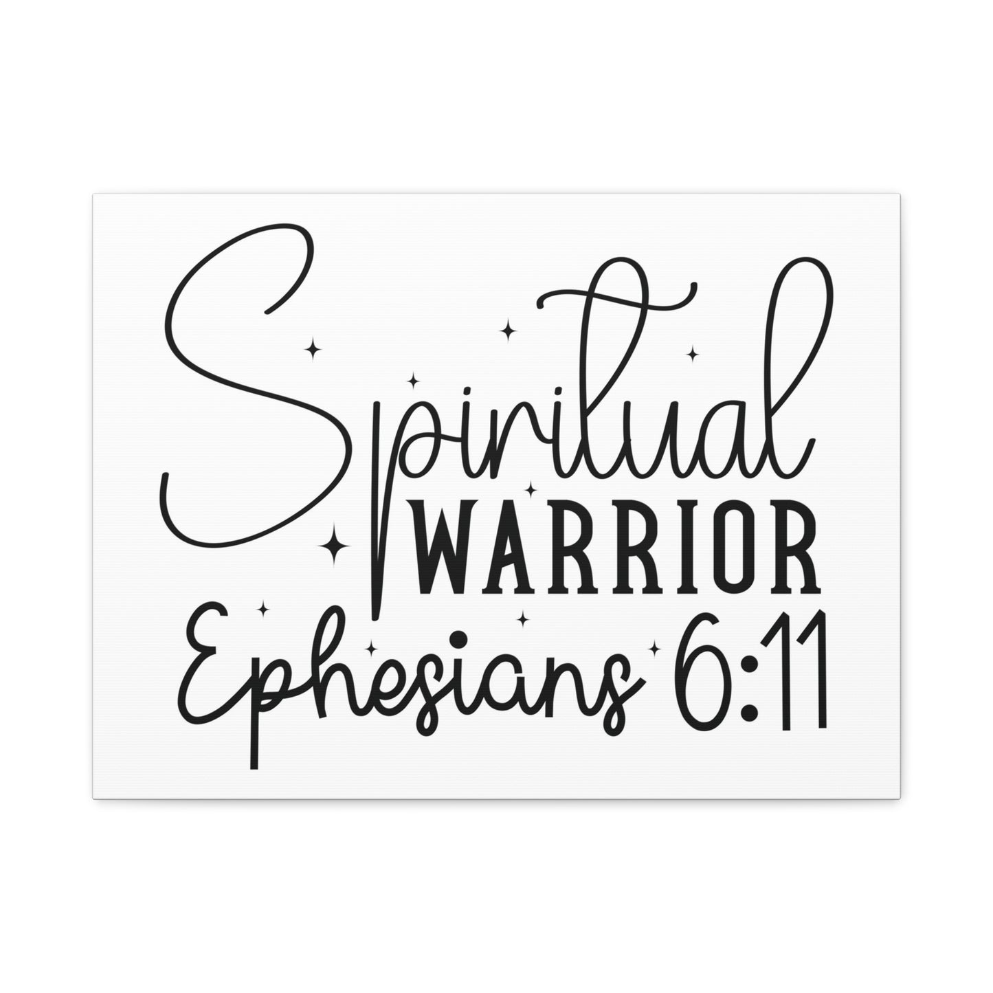 Scripture Walls Ephesians 6:11 A Spiritual Warrior Bible Verse Canvas Christian Wall Art Ready to Hang Unframed