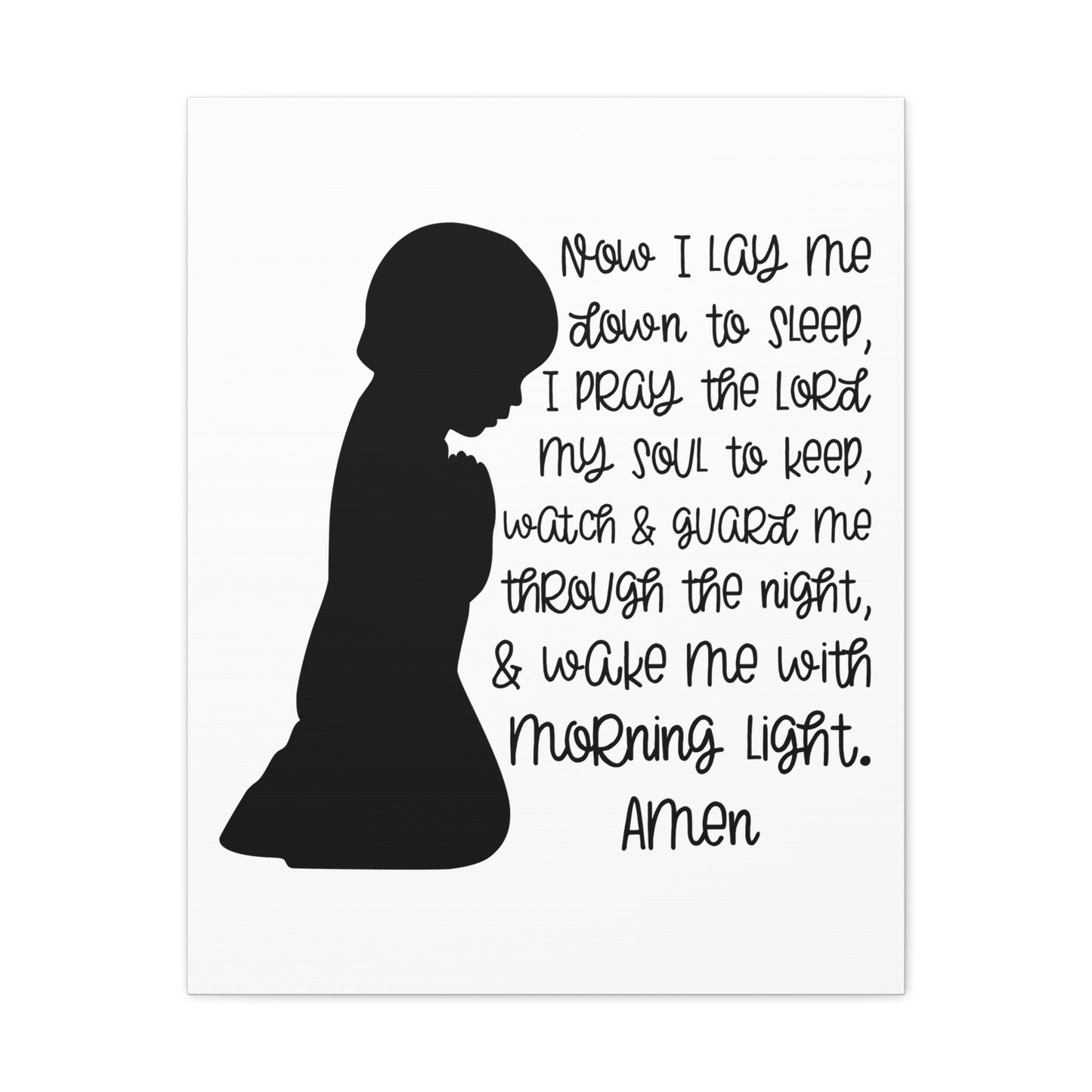 Wake Me With Morning Psalms 4:8 Christian Wall Art Print Ready to Hang