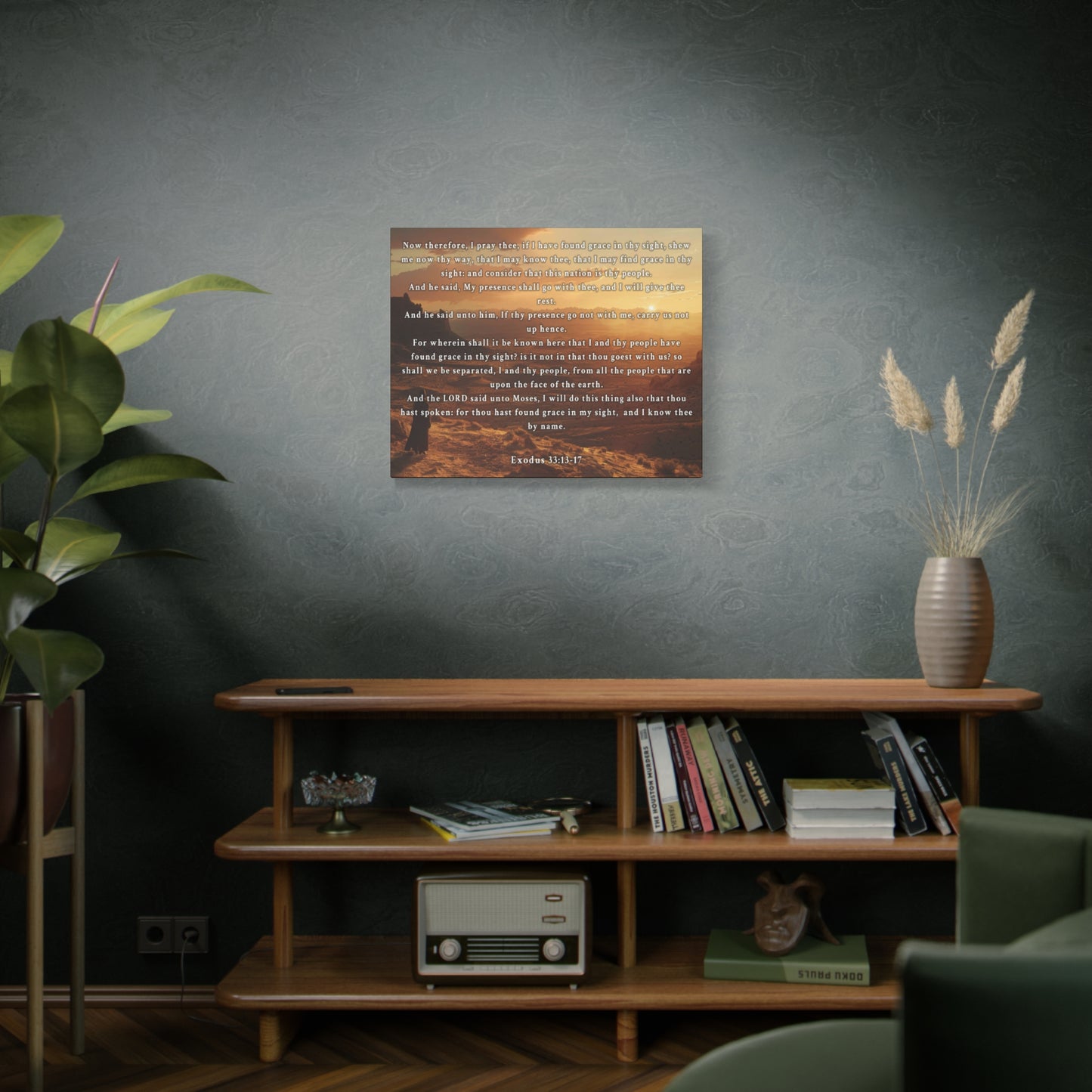 Scripture Walls Exodus 33:13-17 KJV Christian Wall Art Print Ready to Hang Unframed