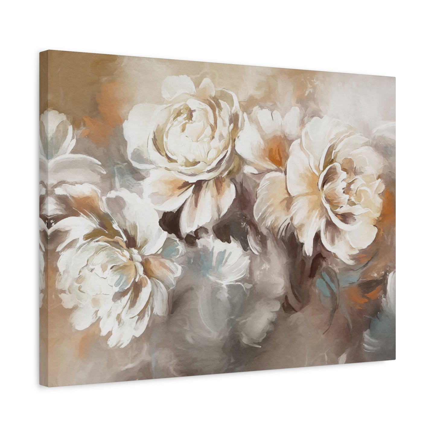Oil Painting With Flower Rose & Peonies Flower Canvas Wall Art for Home Decor Ready-to-Hang