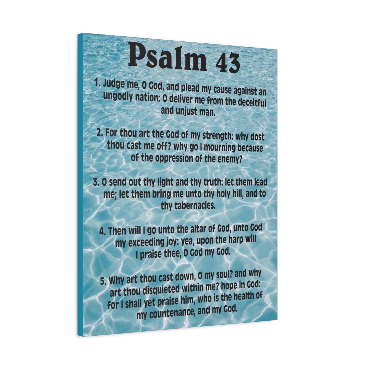 Scripture Walls Judge Me Psalm 43:5 Christian Wall Art Bible Verse Print Ready to Hang