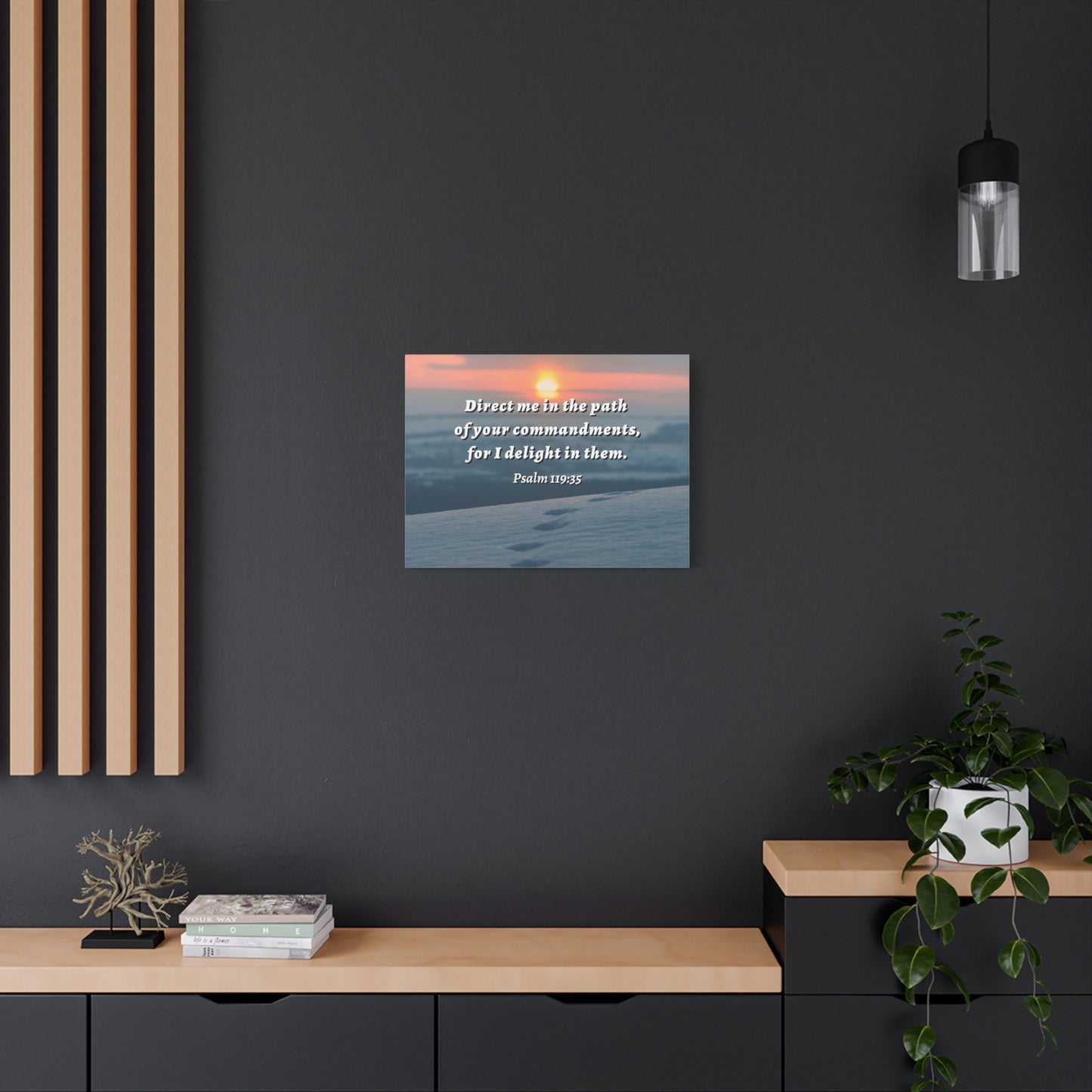 Scripture Walls Direct Me In The Path Psalm 119:35 Bible Verse Canvas Christian Wall Art Ready to Hang