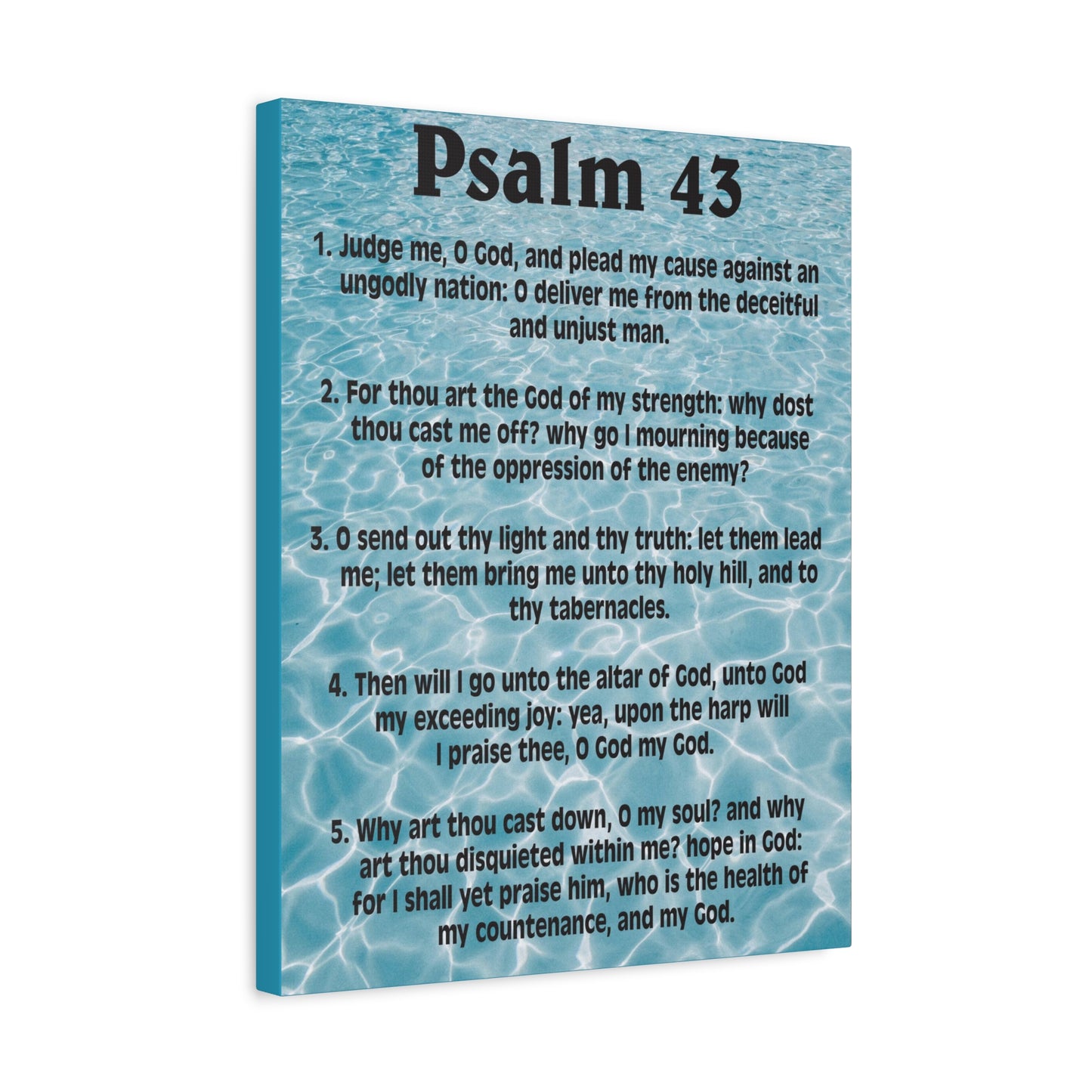 Scripture Walls Judge Me Psalm 43:5 Christian Wall Art Bible Verse Print Ready to Hang