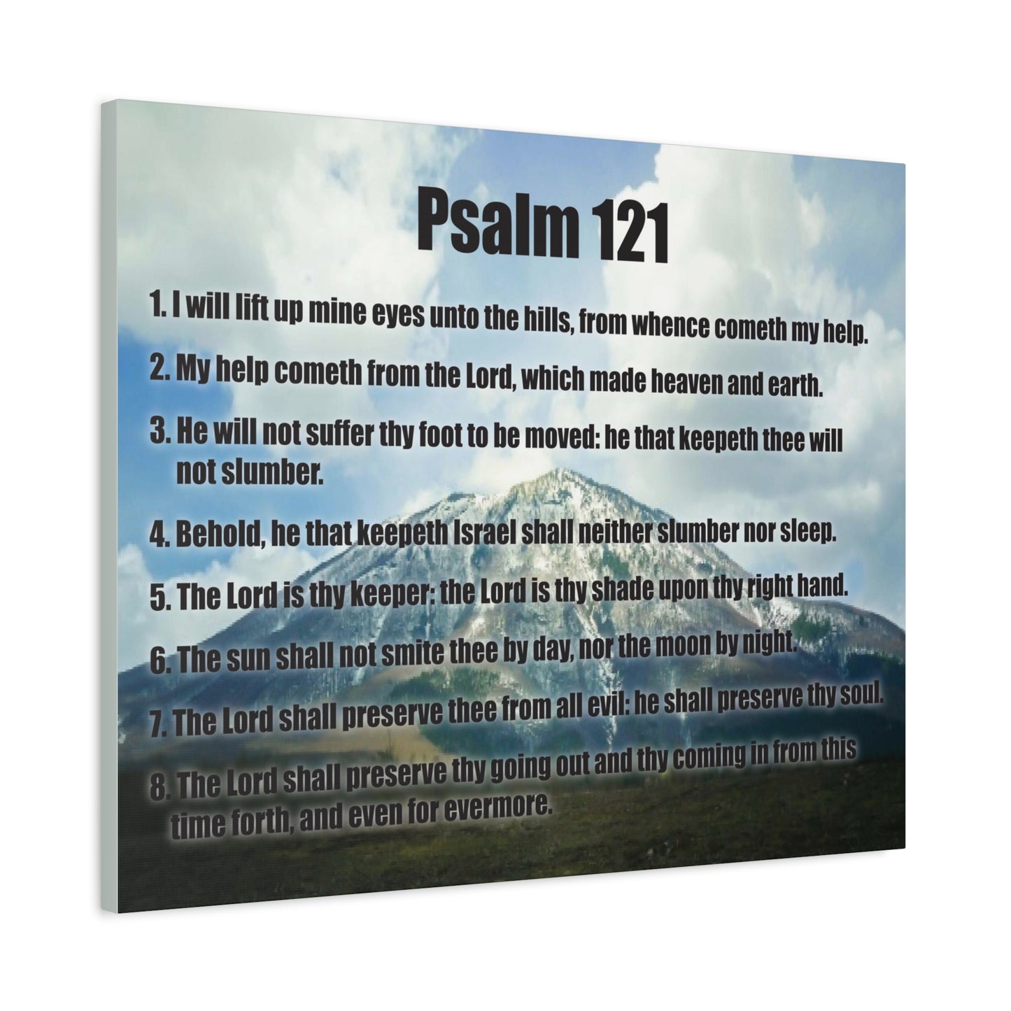 Scripture Walls God Watches Over You Psalm 121:7 Christian Wall Art Print Ready to Hang