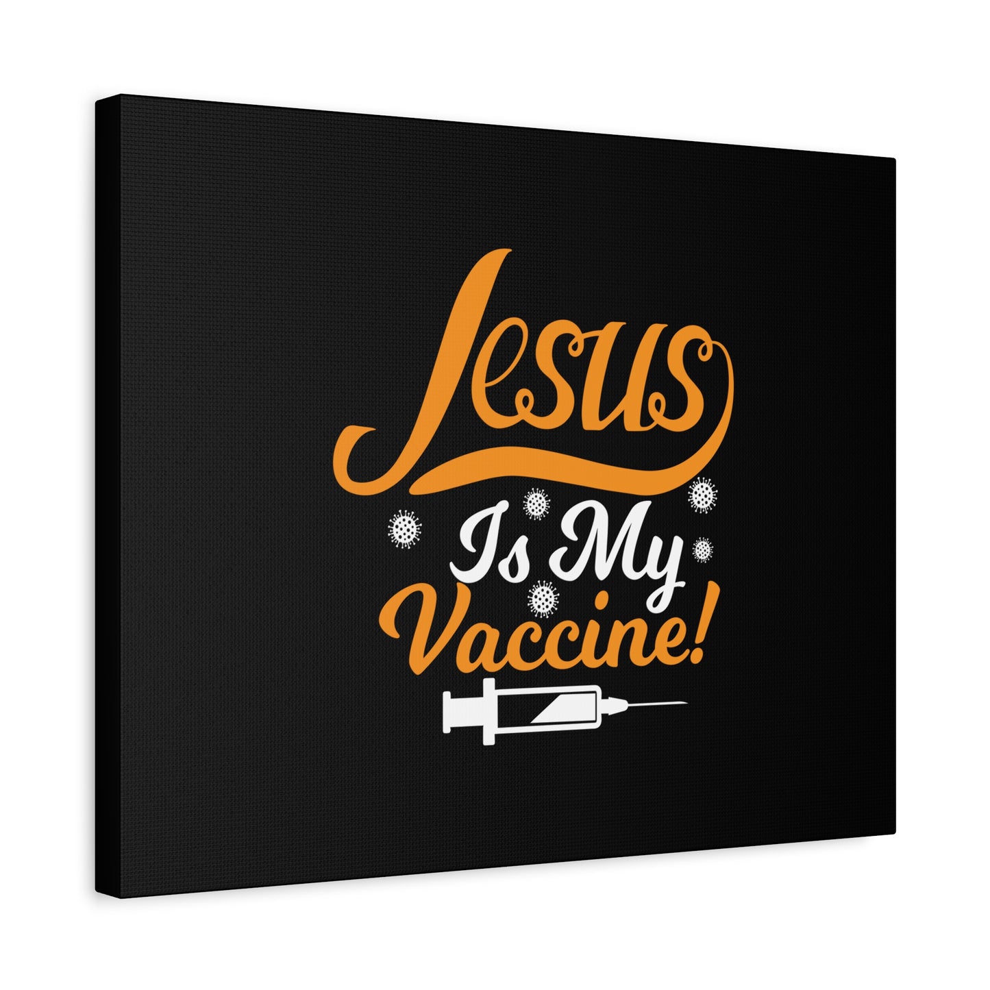 Scripture Canvas Jesus Is My Vaccine Psalm 63:3 Christian Wall Art Bible Verse Print Ready to Hang