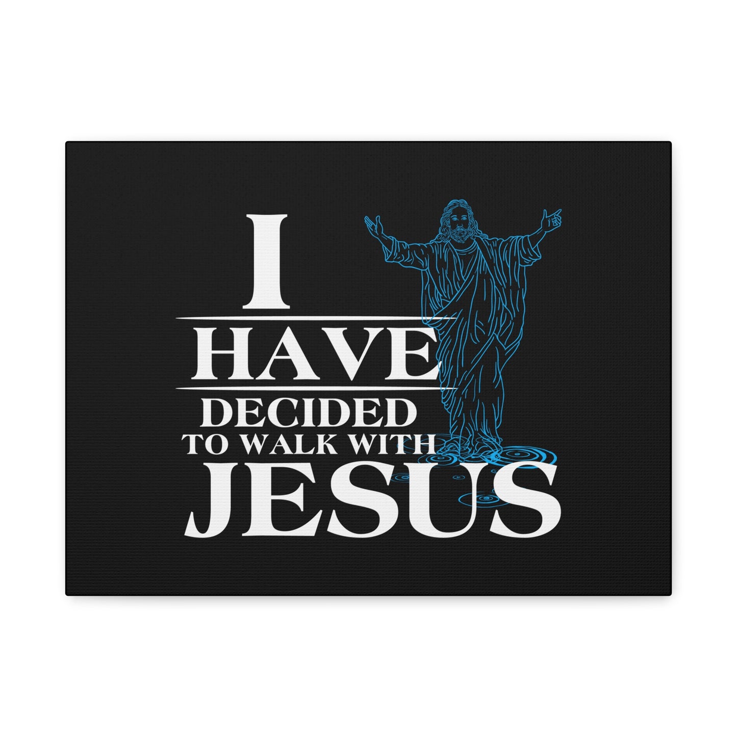 Walk With Jesus Philippians 3:17 Blue Christian Wall Art Bible Verse Print Ready to Hang