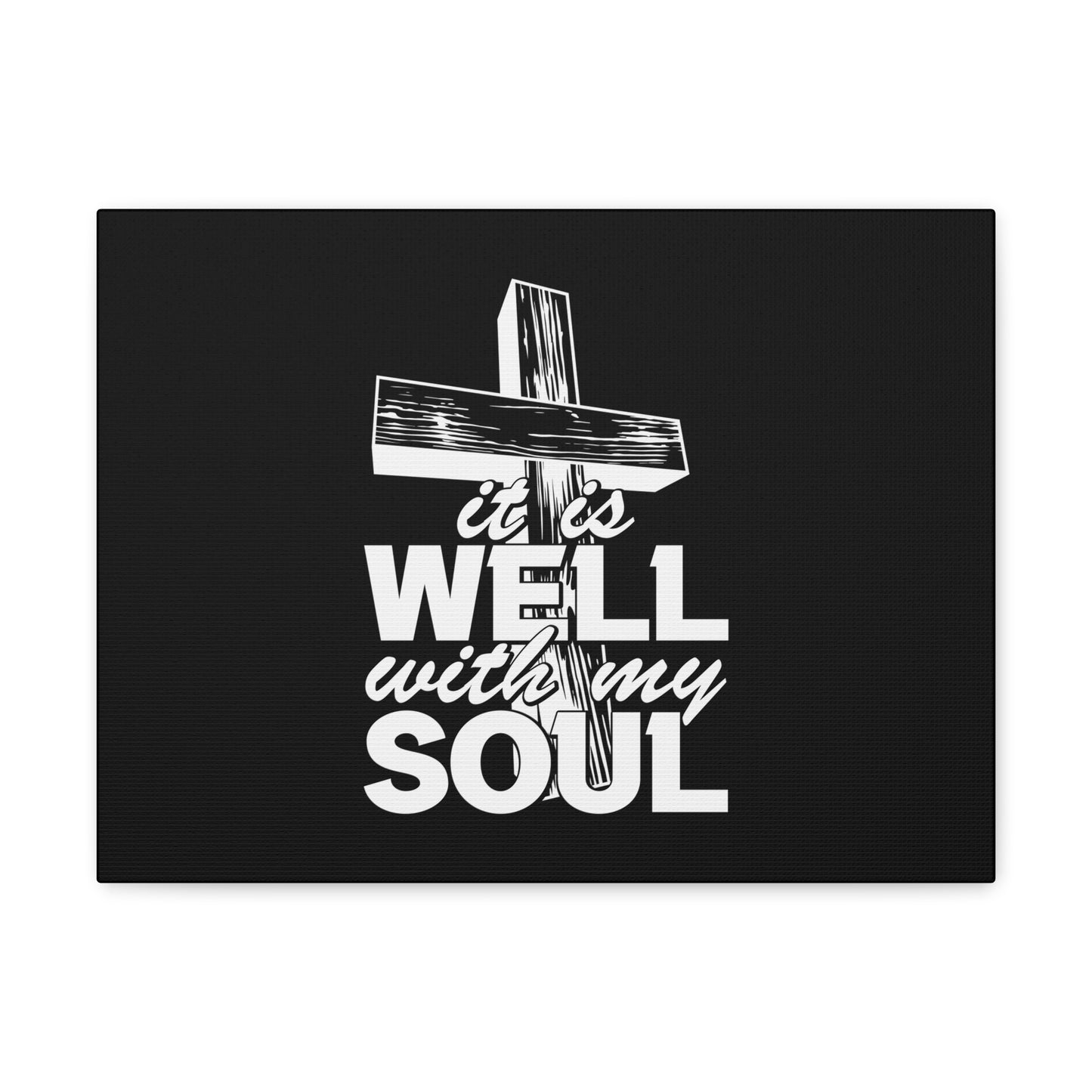 Well With My Soul Psalm 42:7 Cross Christian Wall Art Bible Verse Print Ready to Hang