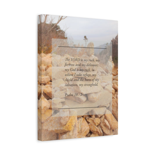 Scripture Walls Horn Of My Salvation Psalm 18:2 Bible Verse Canvas Christian Wall Art Ready to Hang